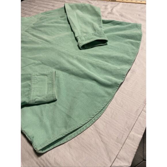 American Eagle Outfitters Shacket womens XL Corduroy Snap Up Mint Green Soft - Picture 15 of 16